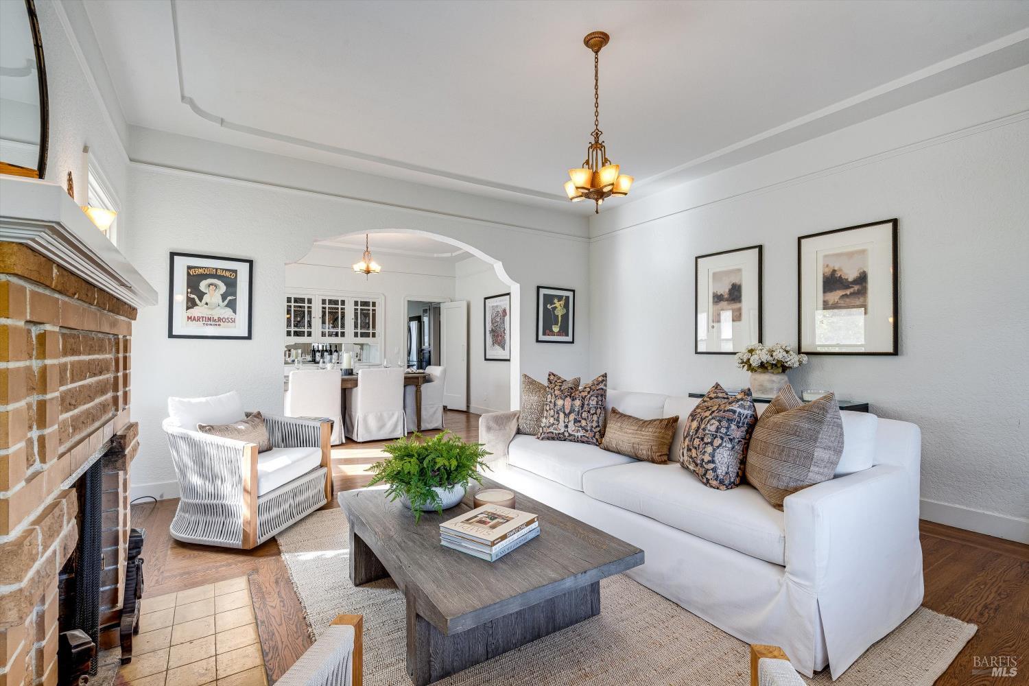 1709 Spring Mountain Road St. Helena, CA 94574 - Photo 8 of 48 a living room with furniture and wooden floor