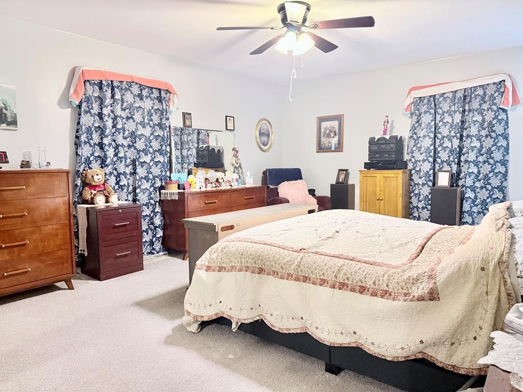 137 Dripping Springs Street Crofton, KY 42217 - Photo 31 of 51 a bedroom with a bed and a chandelier