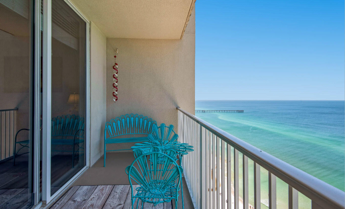 a view of balcony and deck