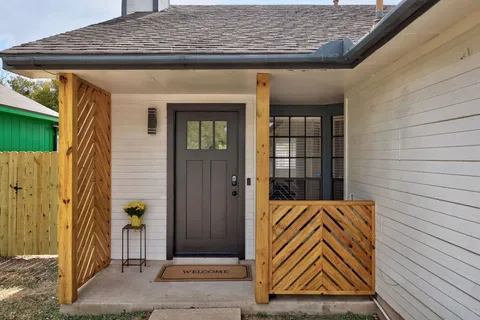 a view of front door