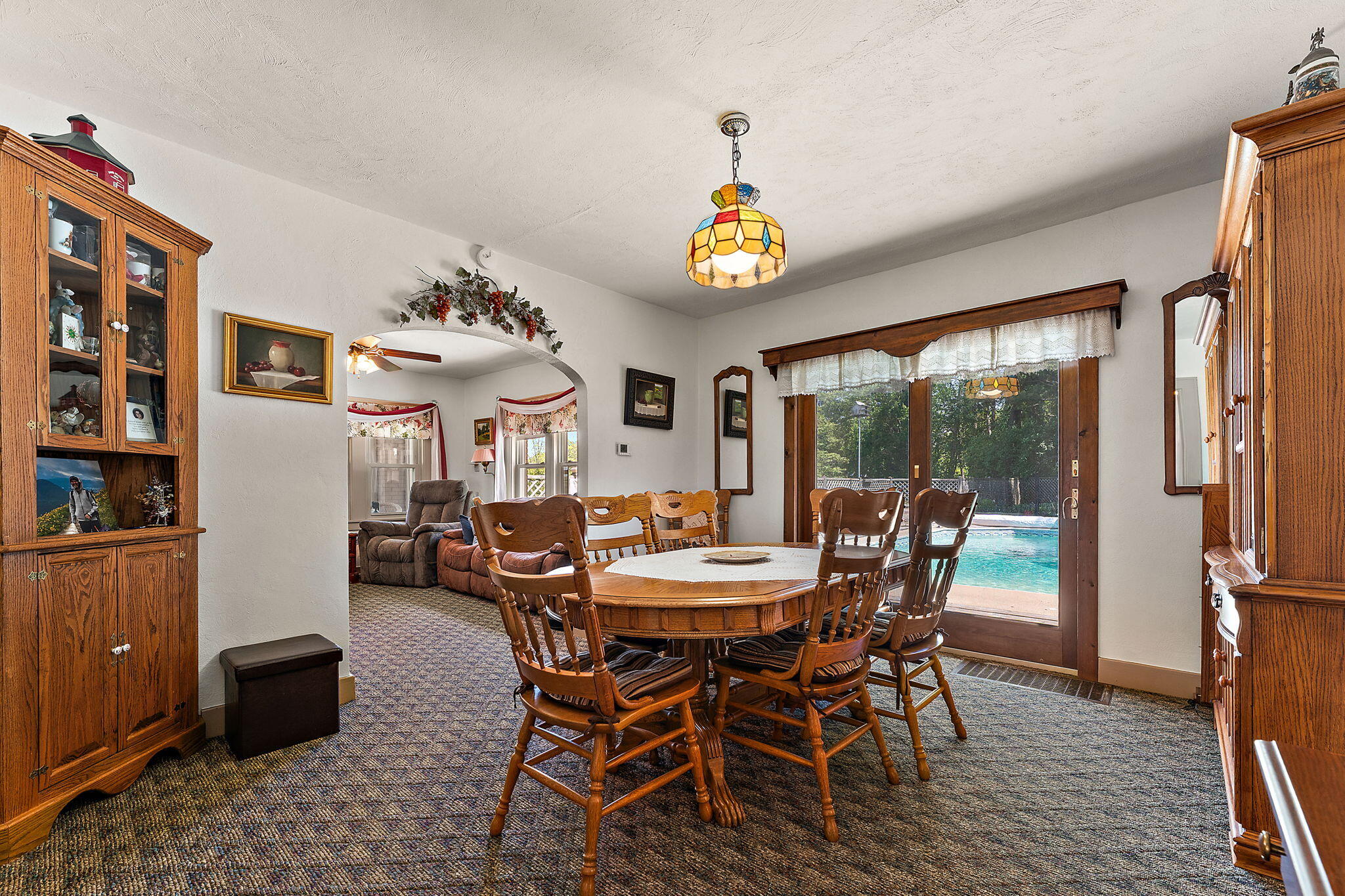 138 McClung Road La Porte, IN 46350 - Photo 19 of 50 a view of a dining room with furniture window and wooden floor