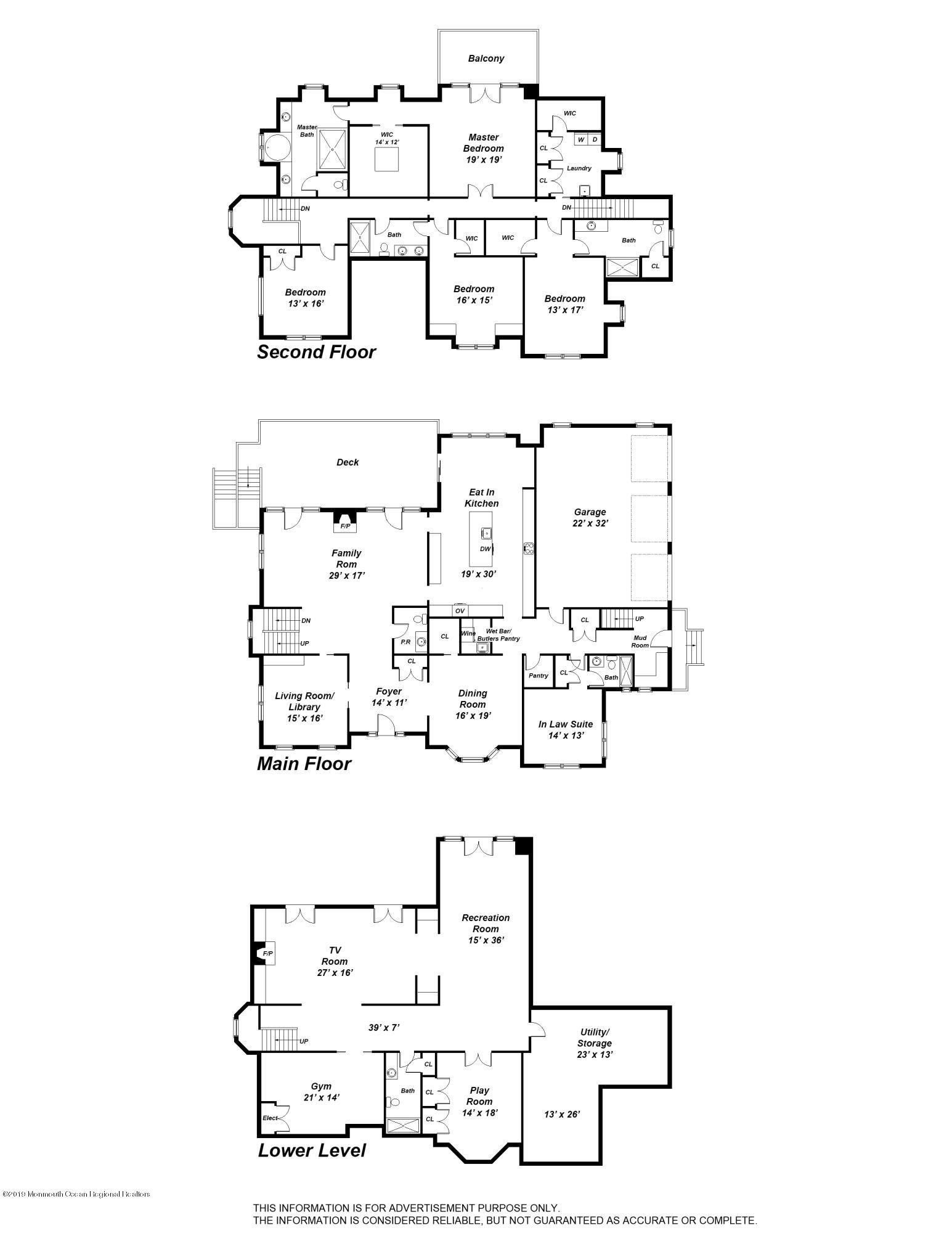 3 Sugar Maple Lane Rumson, NJ 07760 - Photo 33 of 33 a picture of floor plan
