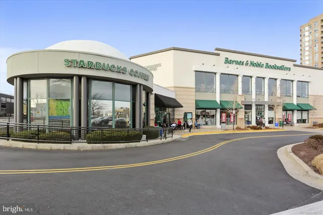a view of a building with a street