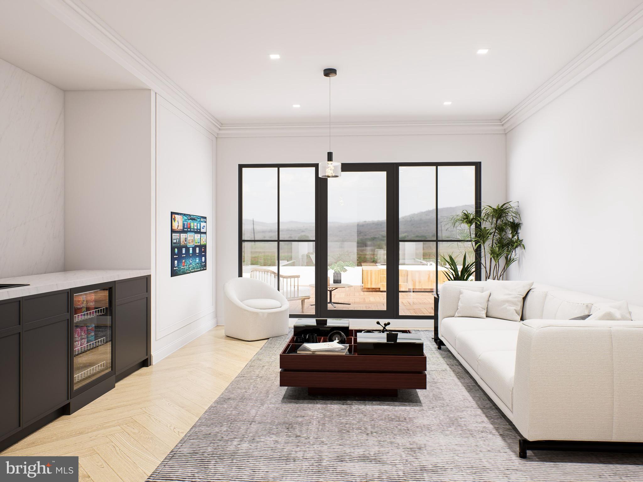 1415 Q Street Northwest, Unit 3 Washington, DC 20009 - Photo 3 of 7 a living room with furniture and a flat screen tv