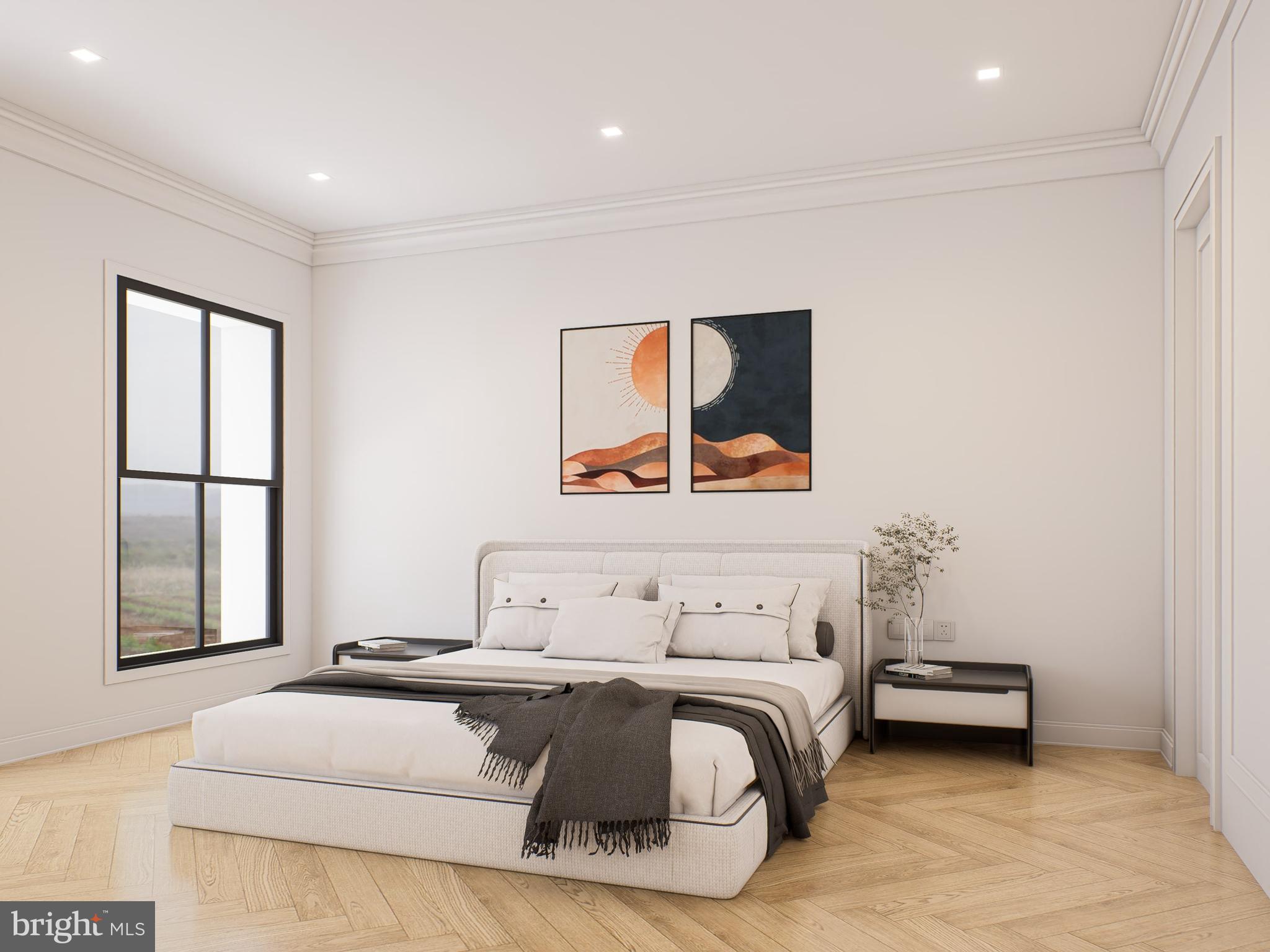 1415 Q Street Northwest, Unit 3 Washington, DC 20009 - Photo 5 of 7 a bedroom with a bed and a window