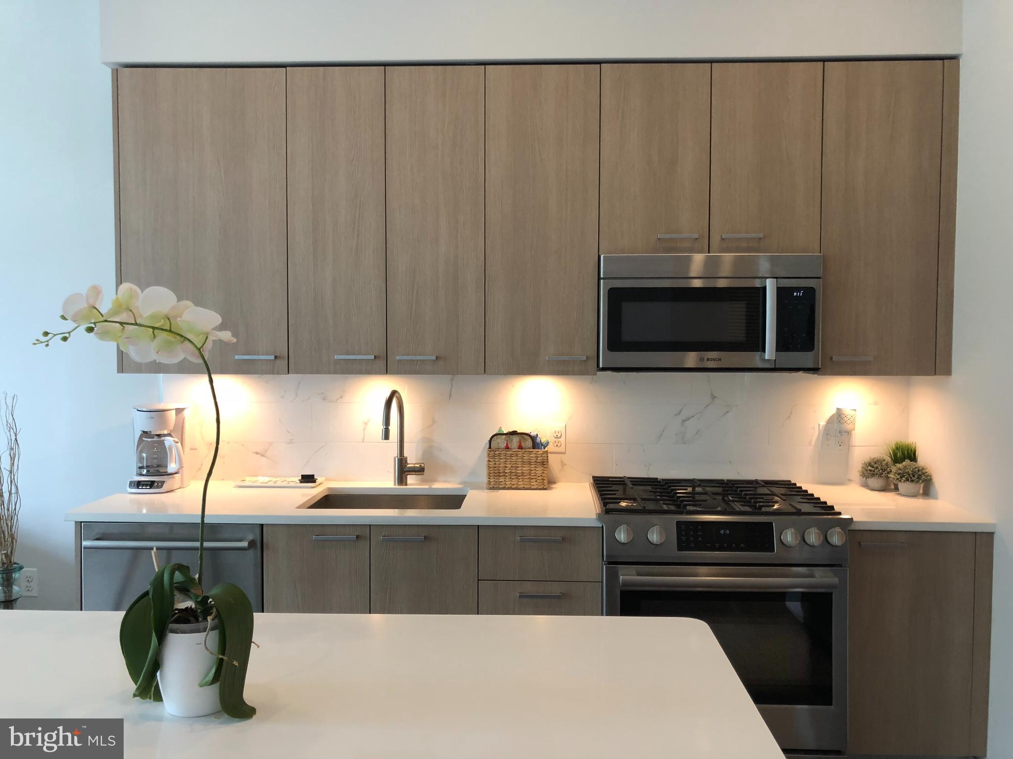 525 Water Street Southwest, Unit 308 Washington, DC 20024 - Photo 1 of 24 a kitchen with a sink a microwave and cabinets