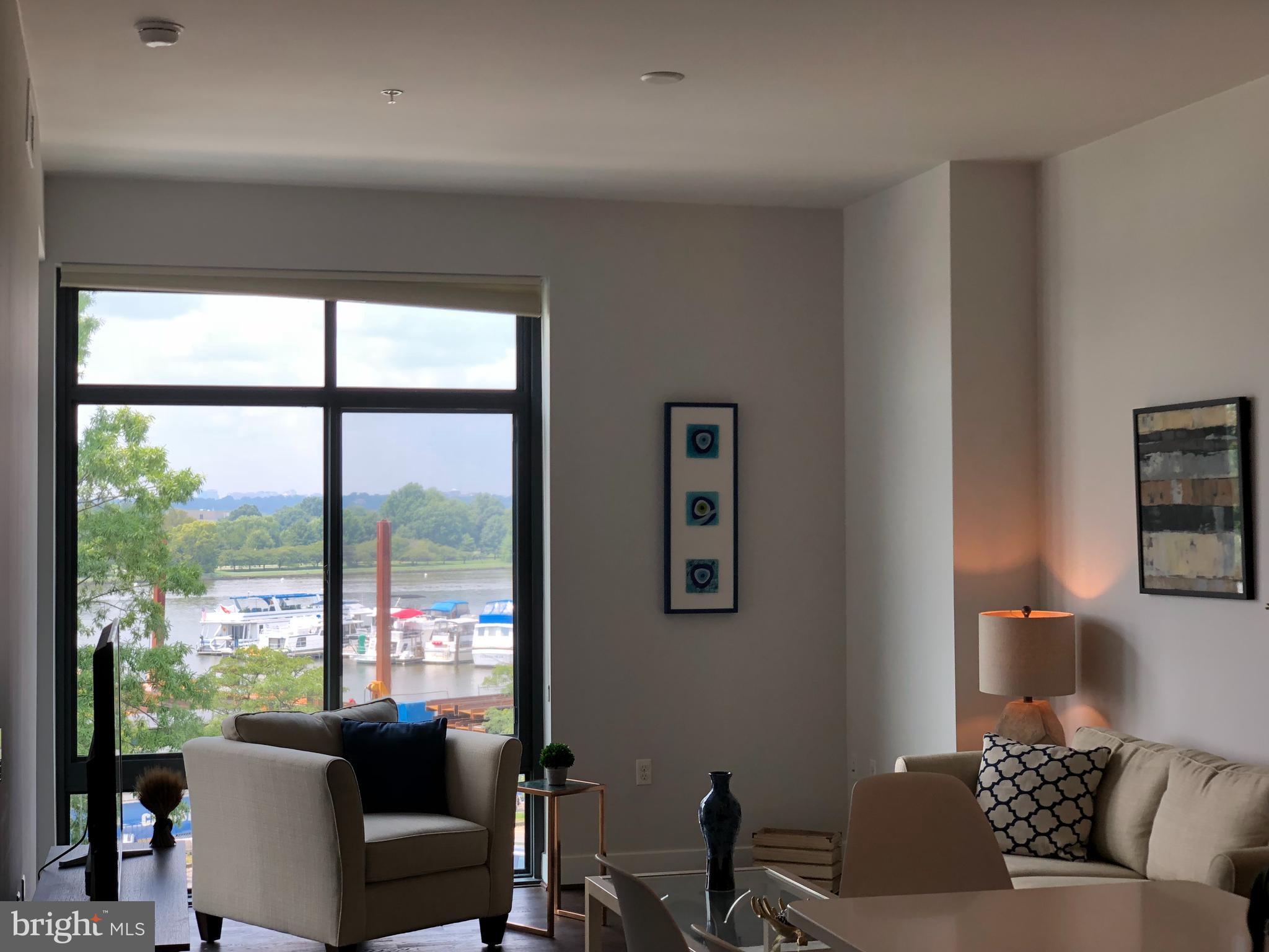 525 Water Street Southwest, Unit 308 Washington, DC 20024 - Photo 11 of 24 a living room with furniture and a window