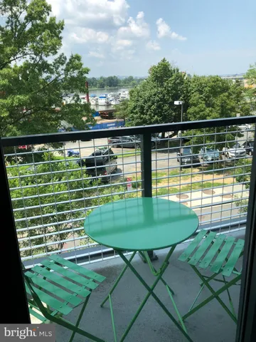 a view of a lake with a city in the background