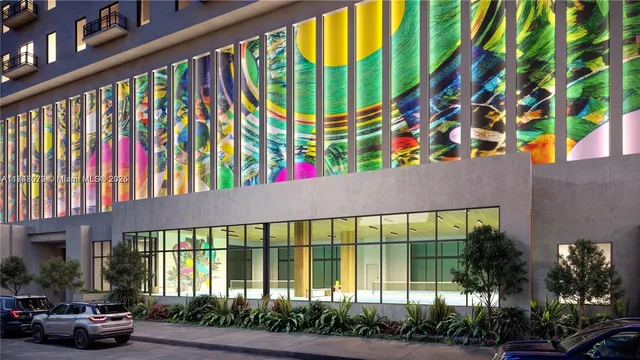 a view of building from balcony