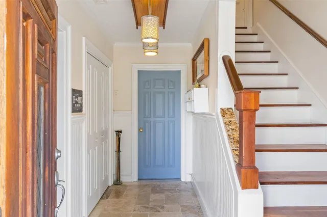 a view of front door