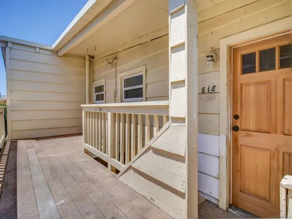 a view of a house with a porch