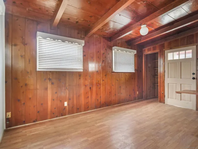 a view of an empty room