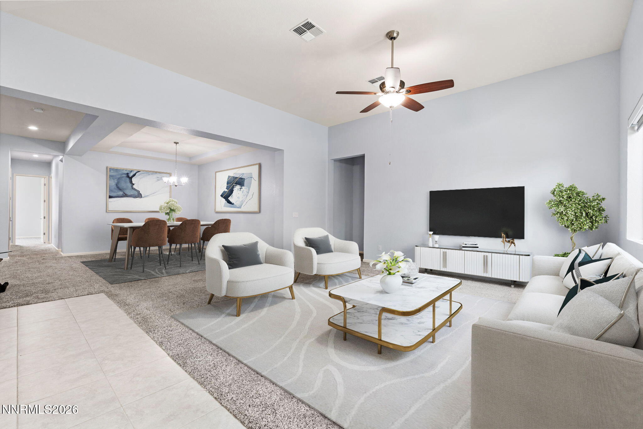 9401 Baldacci Road Reno, NV 89521 - Photo 6 of 33 23-webLivingroom - dining to back