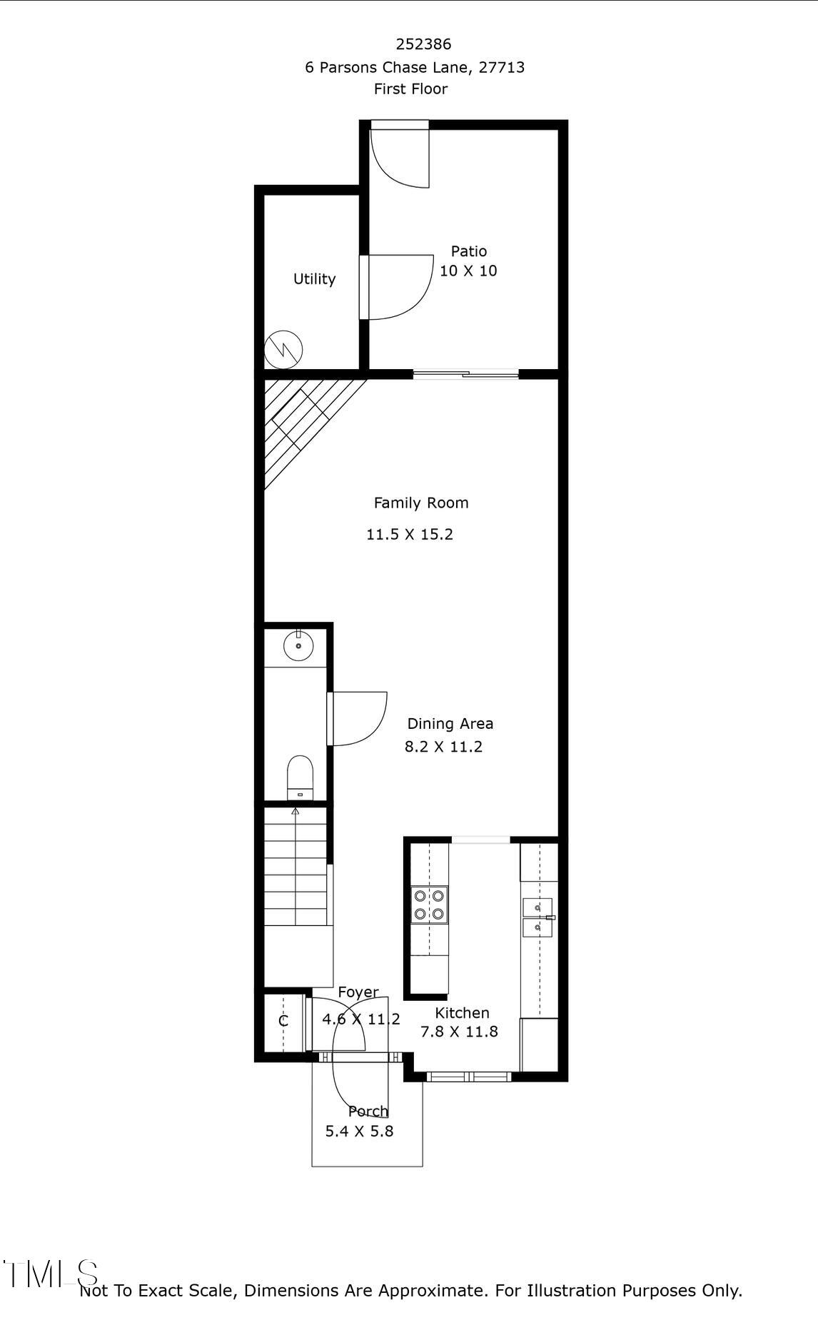 6 Parson Chase Durham, NC 27713 - Photo 20 of 21 6 Parsons Chase - Floor Plan (1)