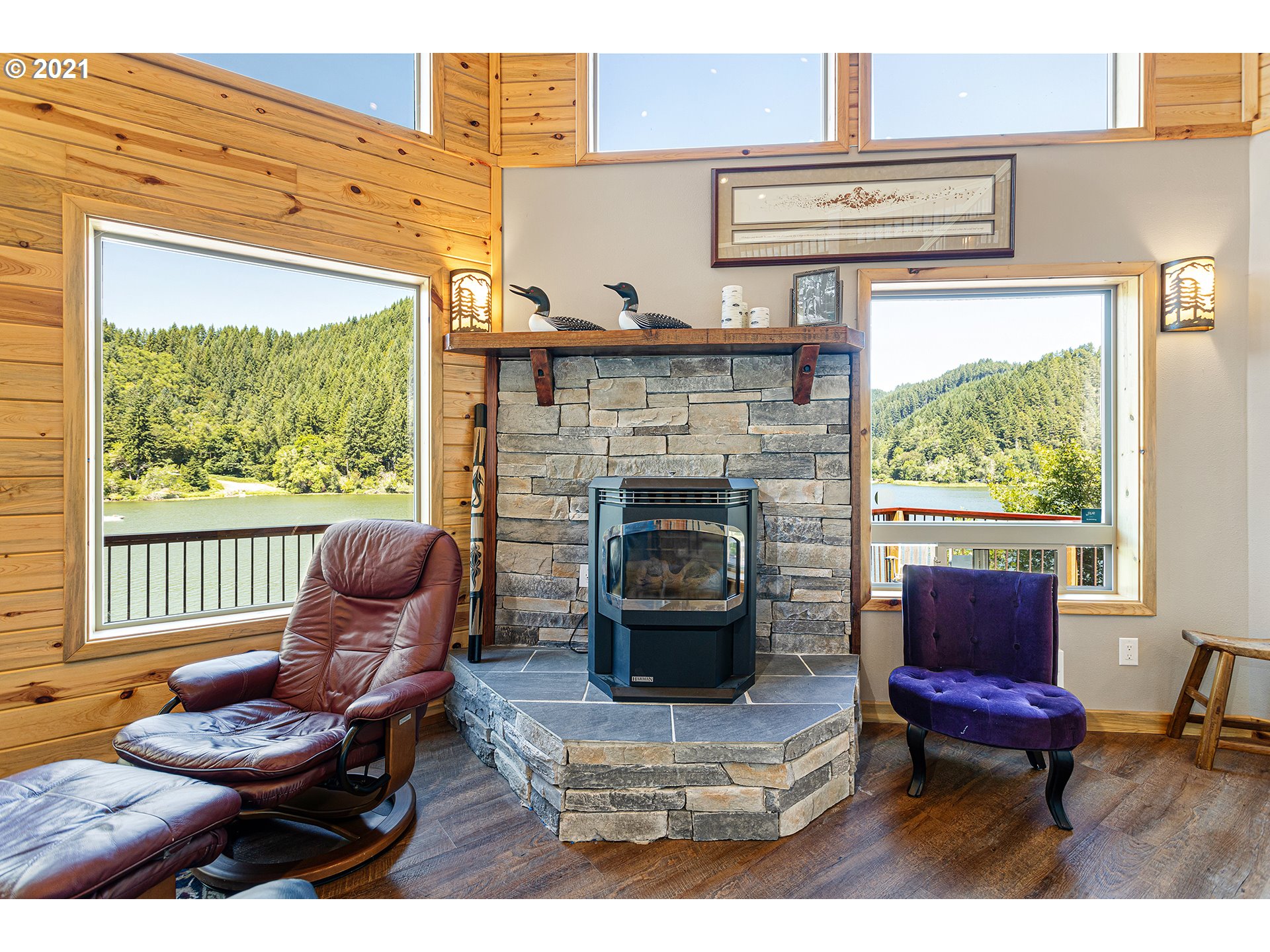 2355 Loon Lake Road Reedsport, OR 97467 - Photo 8 of 41 Fireplace Pellet Stove