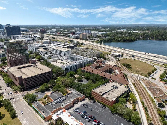 an aerial view of a city with lots of residential buildings