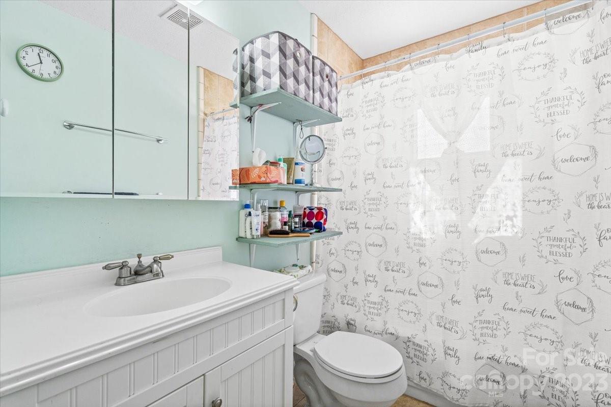 1429 Ebinport Road Rock Hill, SC 29732 - Photo 17 of 30 a bathroom with a sink a toilet and shower curtain