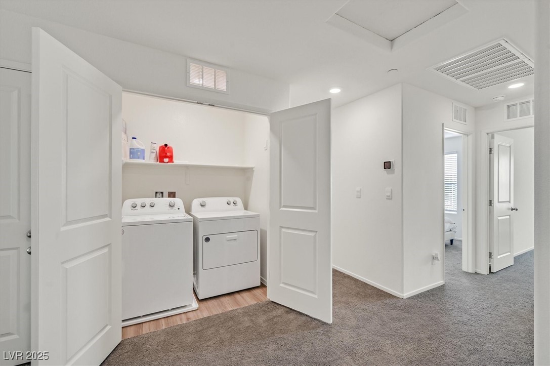1906 Arietta Vista Street Henderson, NV 89044 - Photo 19 of 25 Laundry room featuring washer and dryer, recessed