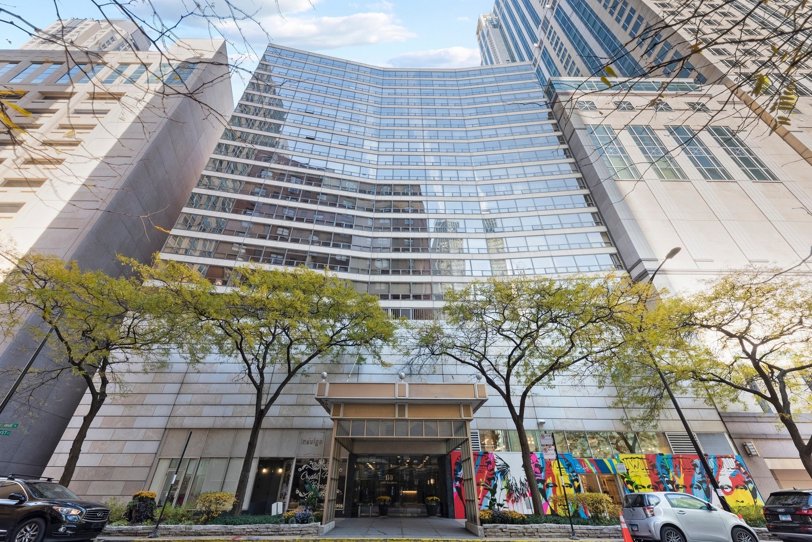 a view of building with outdoor space