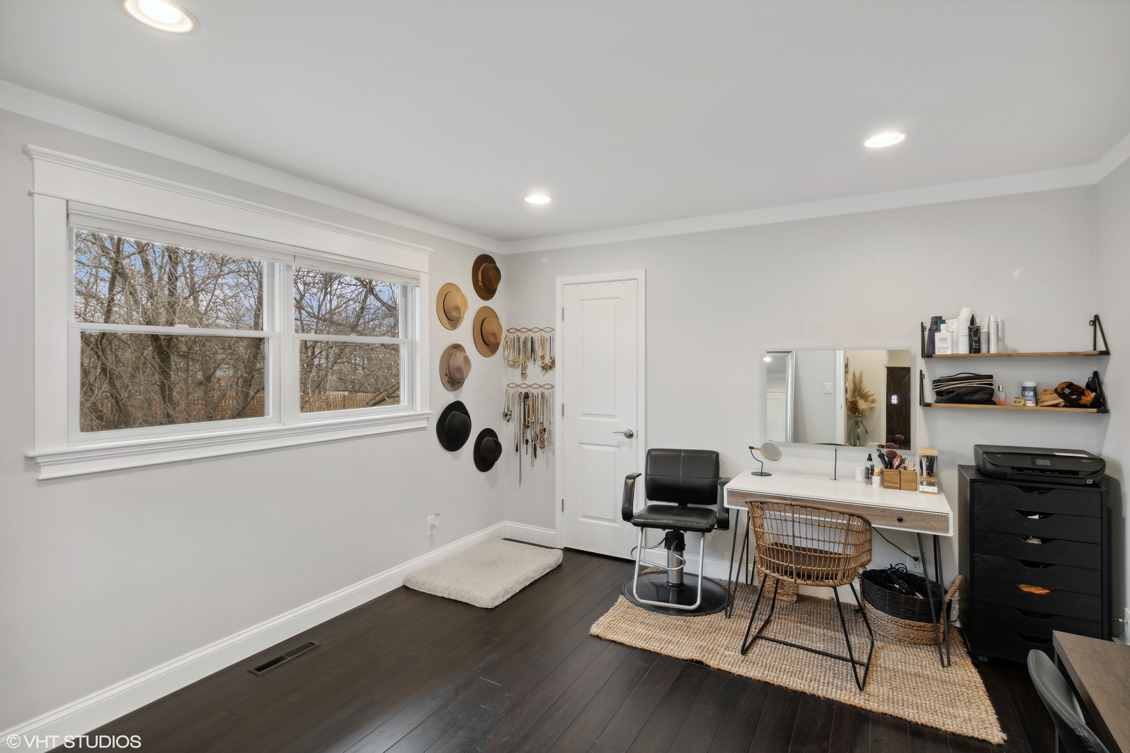 712 Surrey Lane Algonquin, IL 60102 - Photo 15 of 19 a workspace with furniture hardwood and a window