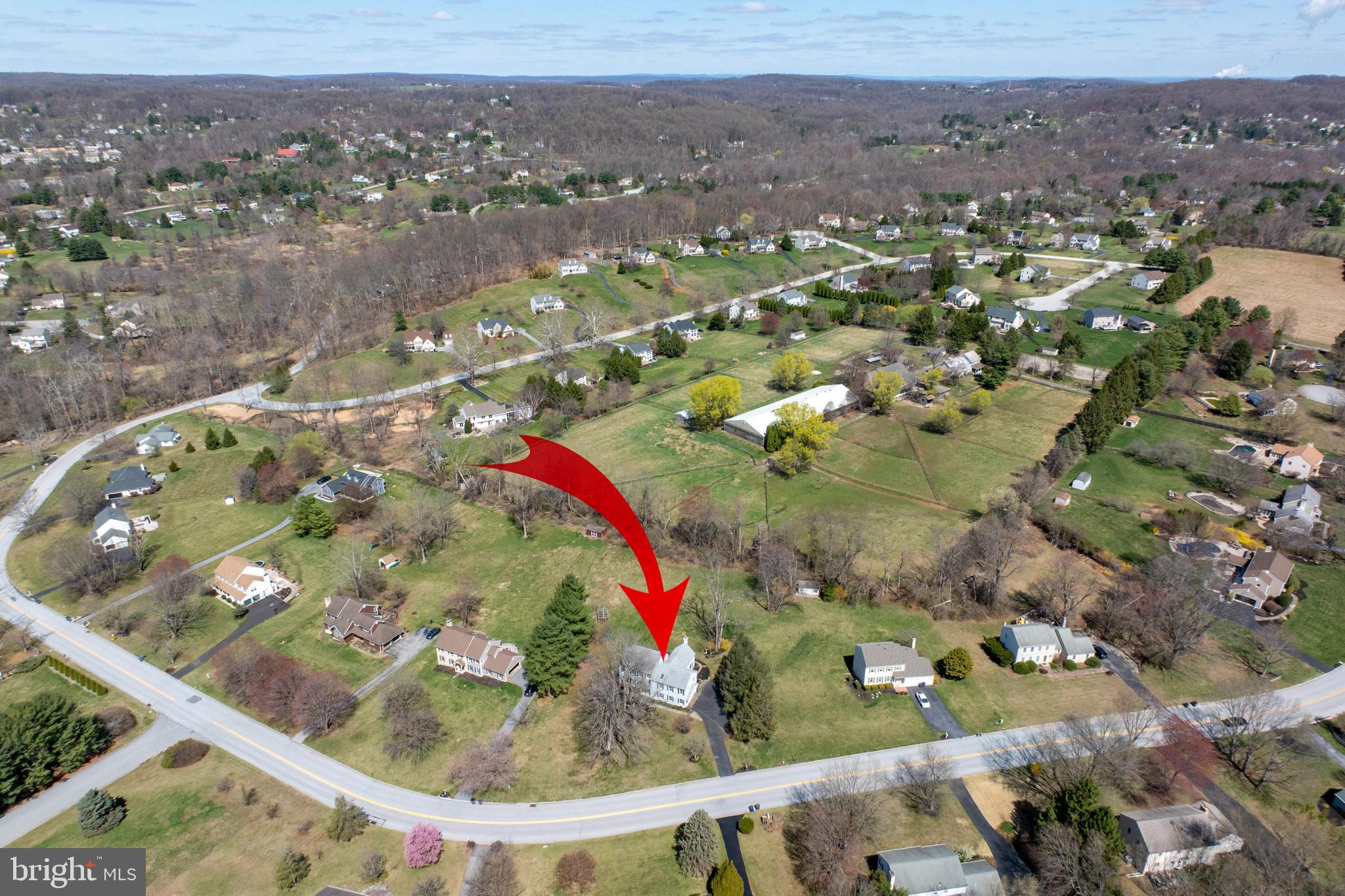 21 Krauser Road Downingtown, PA 19335 - Photo 54 of 54 an aerial view of residential houses with outdoor space
