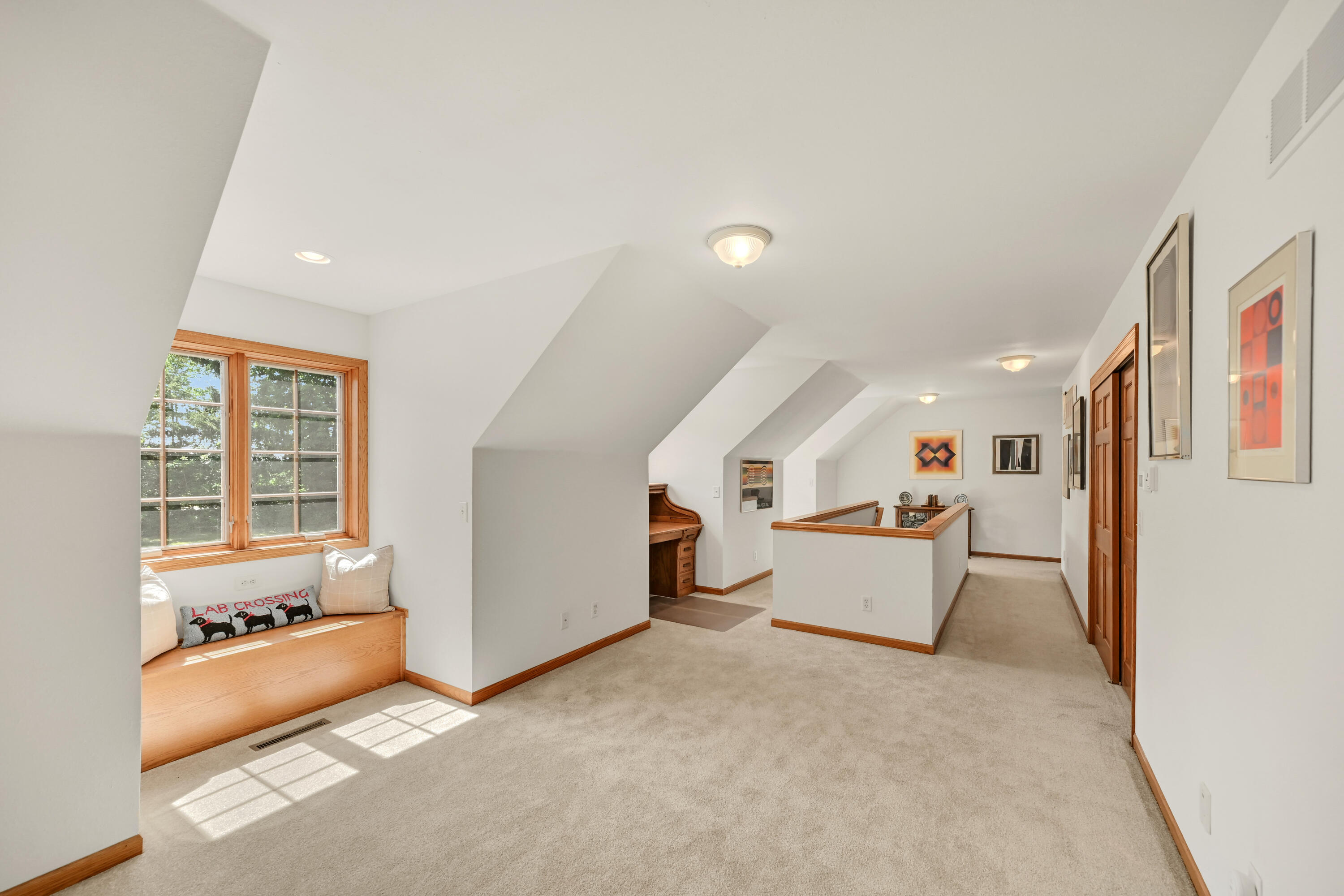 8510 Hawthorne Road Mequon, WI 53097 - Photo 22 of 49 Large Upper Hallway Bonus Space