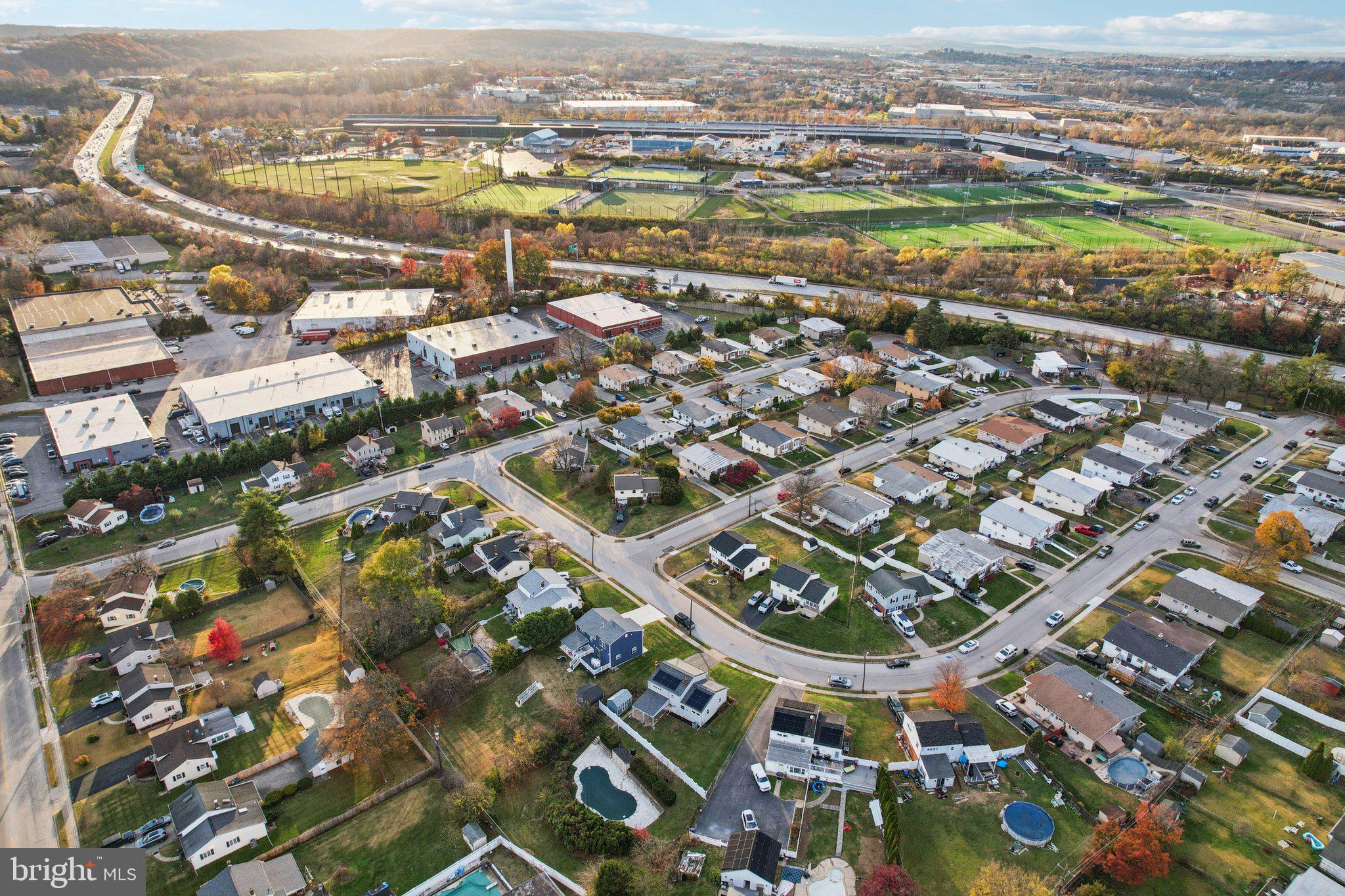 1211 Woodside Road Conshohocken, PA 19428 - Photo 52 of 55 an aerial view of residential building with parking space