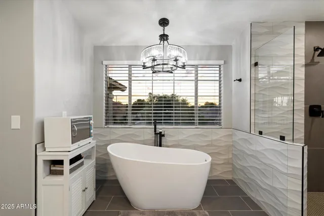 a table that has a table and a chair in it