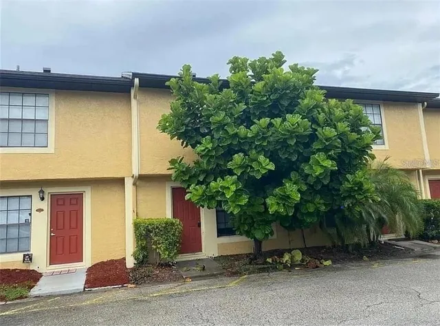 a house with a tree in front of it