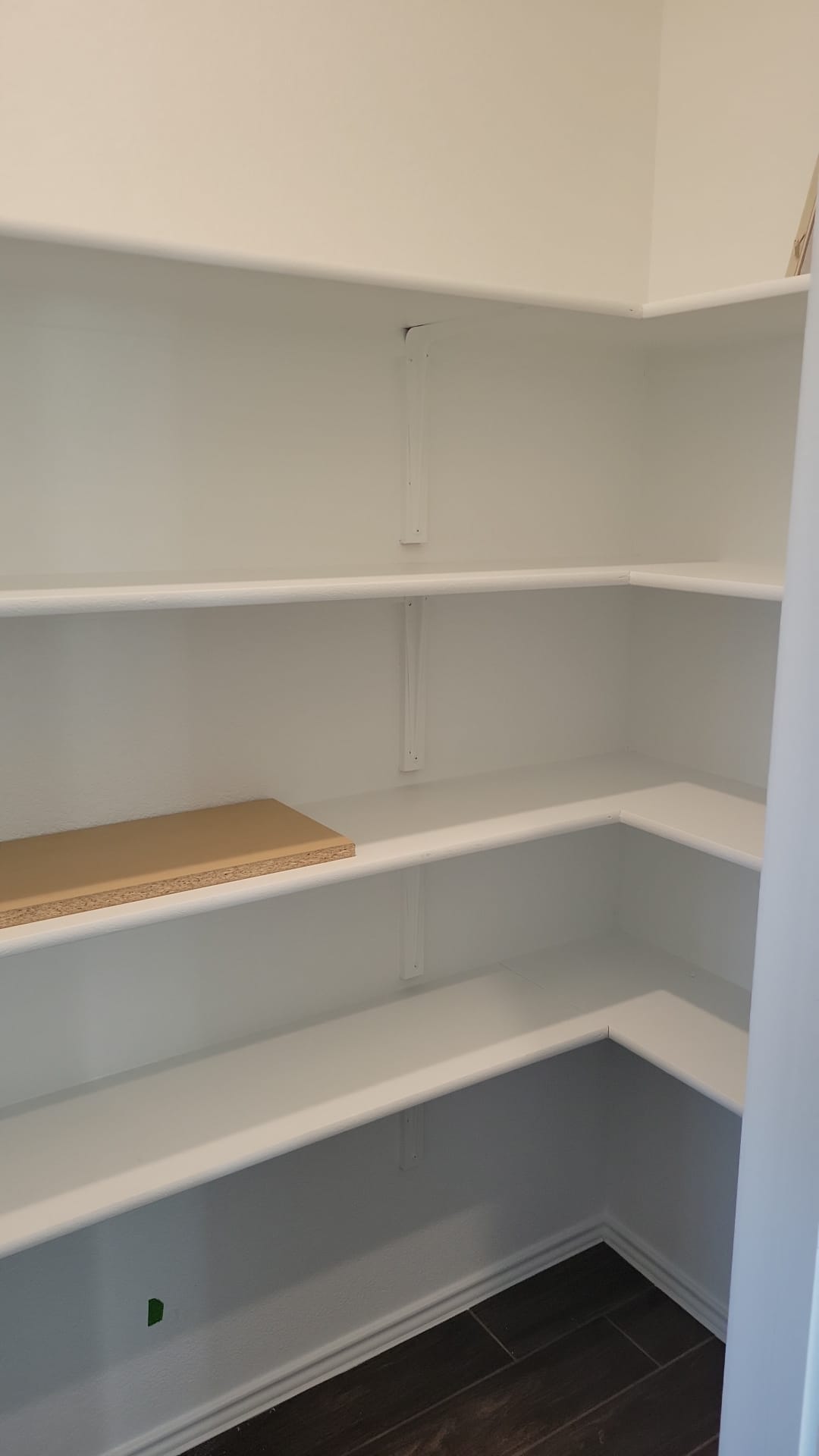 541 Pickrell Loop Georgetown, TX 78628 - Photo 5 of 32 Spacious pantry with wrap-around shelving and dark tile flooring