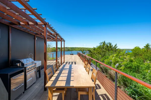 a view of deck and patio