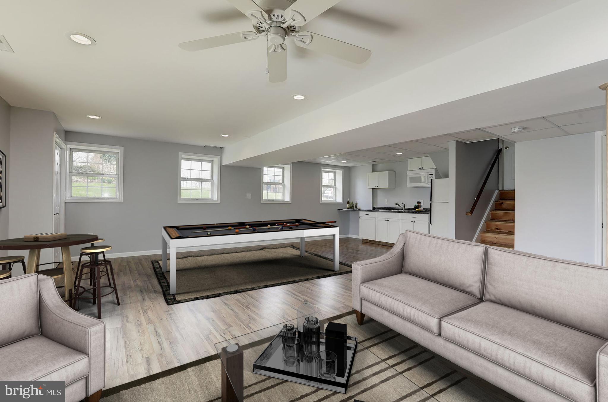 3504 Cedars Stable Road Davidsonville, MD 21035 - Photo 19 of 24 Lower Level Great Room with efficiency kitchen