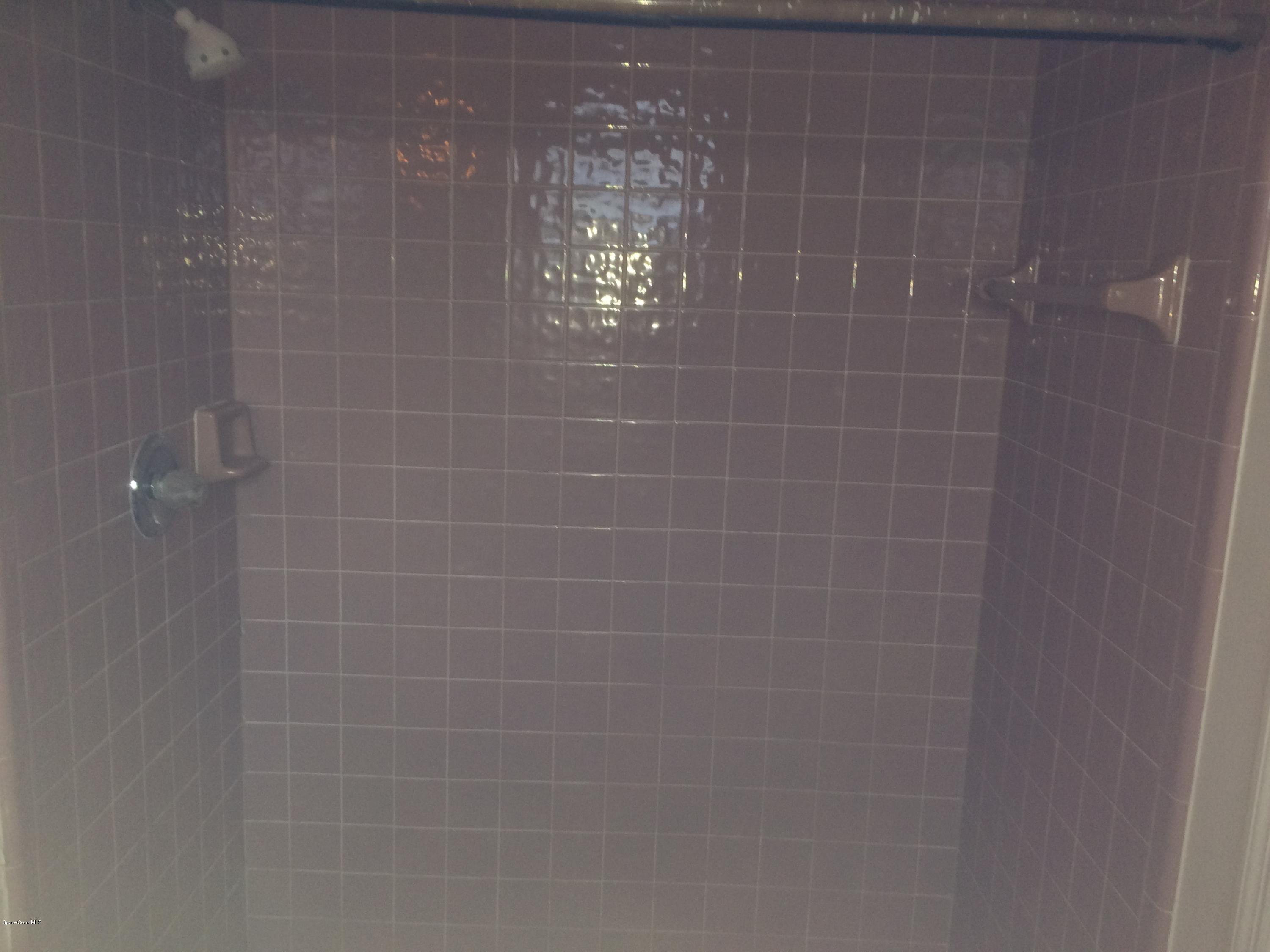 4671 Alfred Street Cocoa, FL 32927 - Photo 10 of 19 a bathroom with a light fixture and a shower