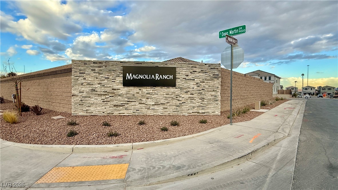 3119 Magnolia Rnch Avenue Las Vegas, NV 89139 - Photo 2 of 17 Community / neighborhood sign featuring a residential view