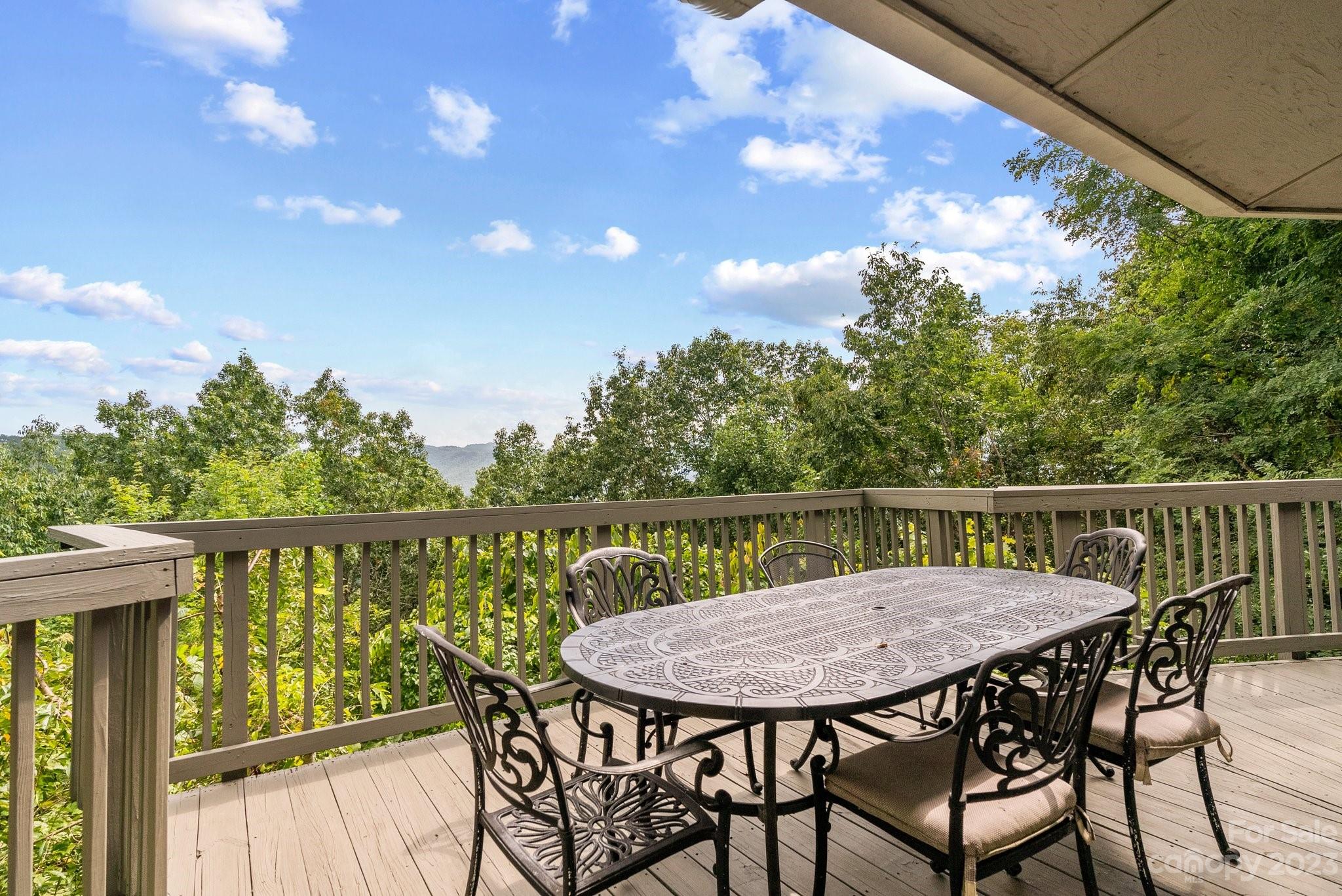 98 Westminster Road Montreat, NC 28711 - Photo 12 of 37 a view of a balcony with mountain view