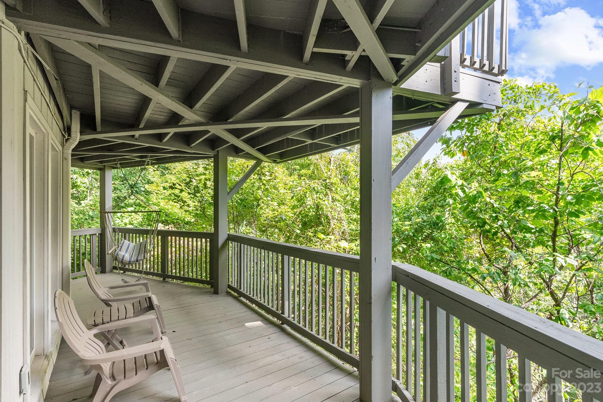 98 Westminster Road Montreat, NC 28711 - Photo 25 of 37 a view of porch with wooden floor in outdoor space
