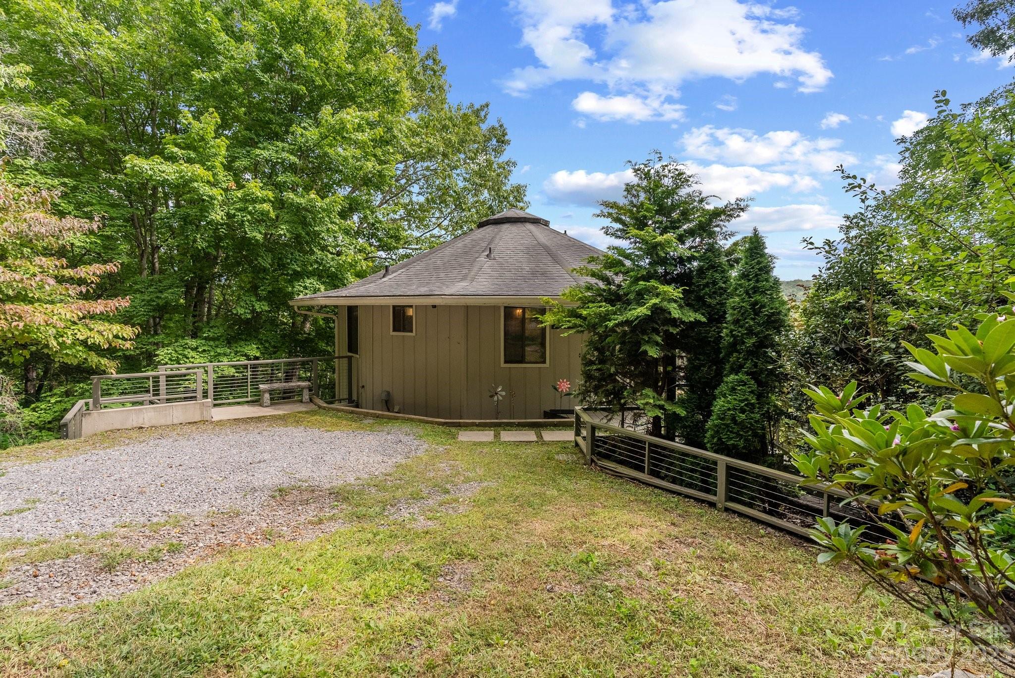 98 Westminster Road Montreat, NC 28711 - Photo 34 of 37 a view of a house with backyard and a tree