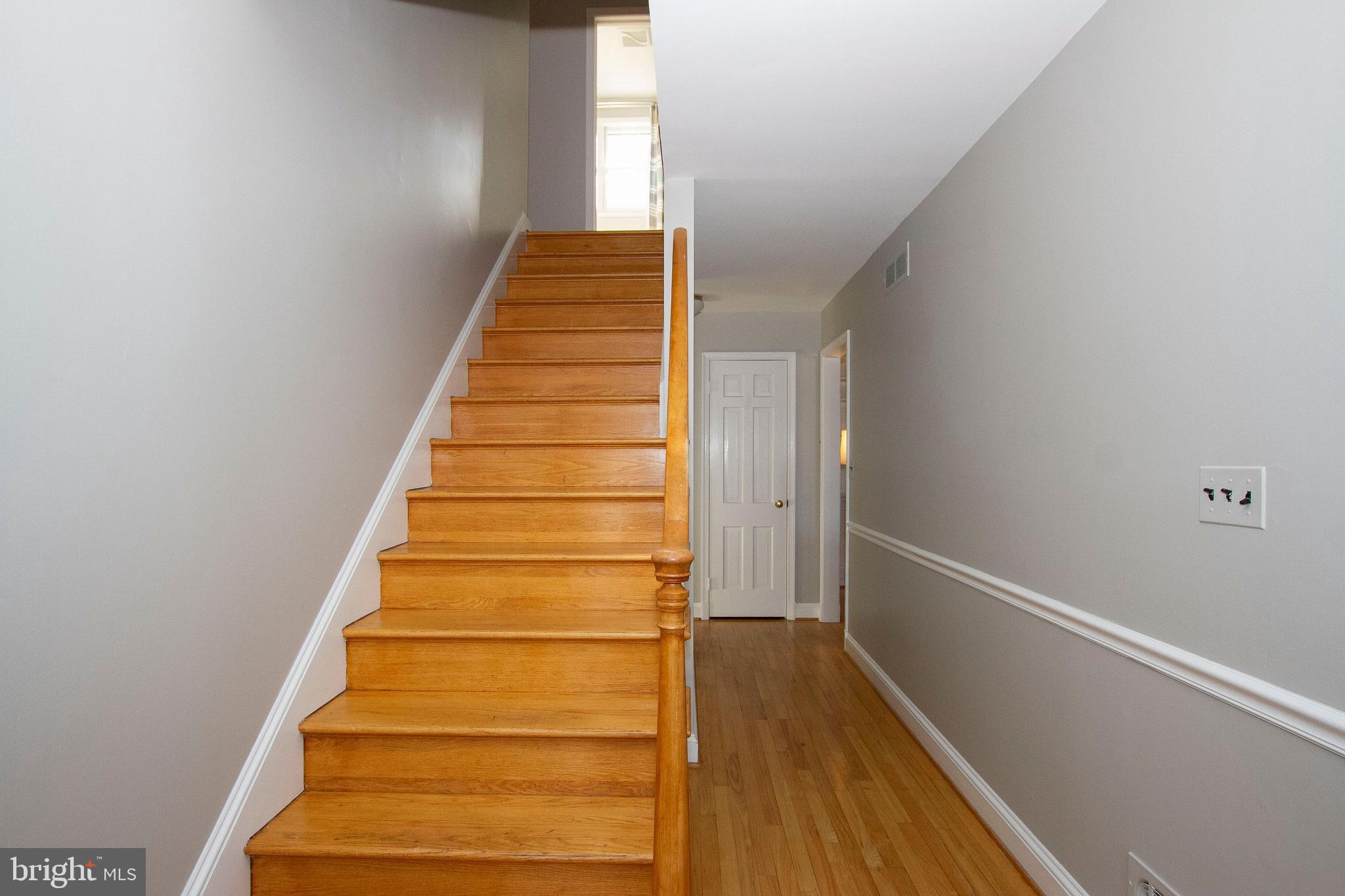 1201 Ridervale Road Towson, MD 21204 - Photo 34 of 37 Hardwood stairs leading to upstairs