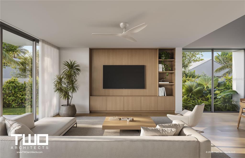 1504 Cocoanut Avenue Sarasota, FL 34236 - Photo 3 of 14 a living room with furniture and a flat screen tv