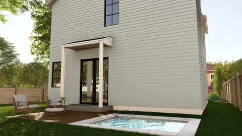 a view of a entryway of the house