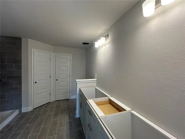 a room with storage and utility