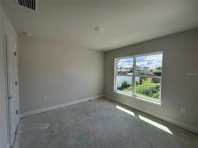 en empty room with window