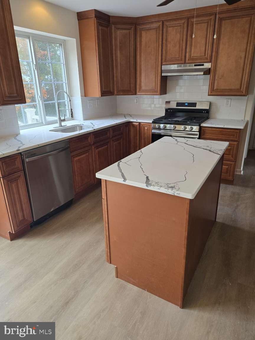 10 Osprey Lane Middletown, DE 19709 - Photo 8 of 25 a kitchen with stainless steel appliances granite countertop a sink a stove a refrigerator and cabinets