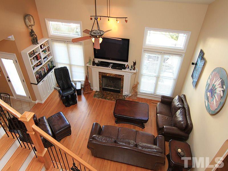 9908 Wyngate Ridge Drive Raleigh, NC 27617 - Photo 20 of 20 Another view of the family gathering space from upstairs. You'll love this open floor plan!