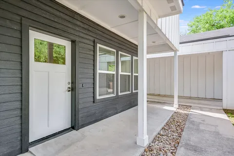 a view of front door