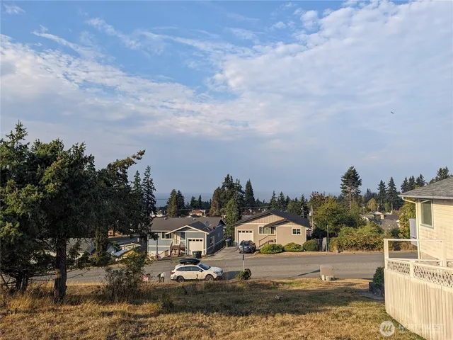a view of a town with houses