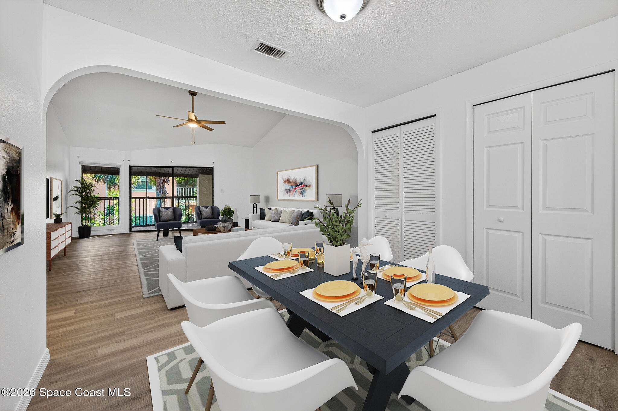 2107 Hidden Grove Lane, Unit 32B Merritt Island, FL 32953 - Photo 19 of 47 Dining Area Virtually Staged
