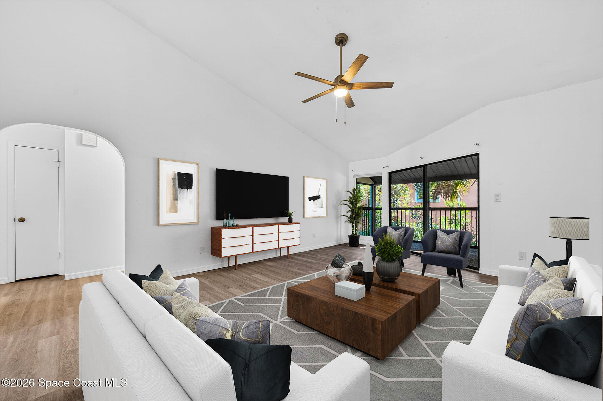 2107 Hidden Grove Lane, Unit 32B Merritt Island, FL 32953 - Photo 23 of 47 Family Room Virtually Staged