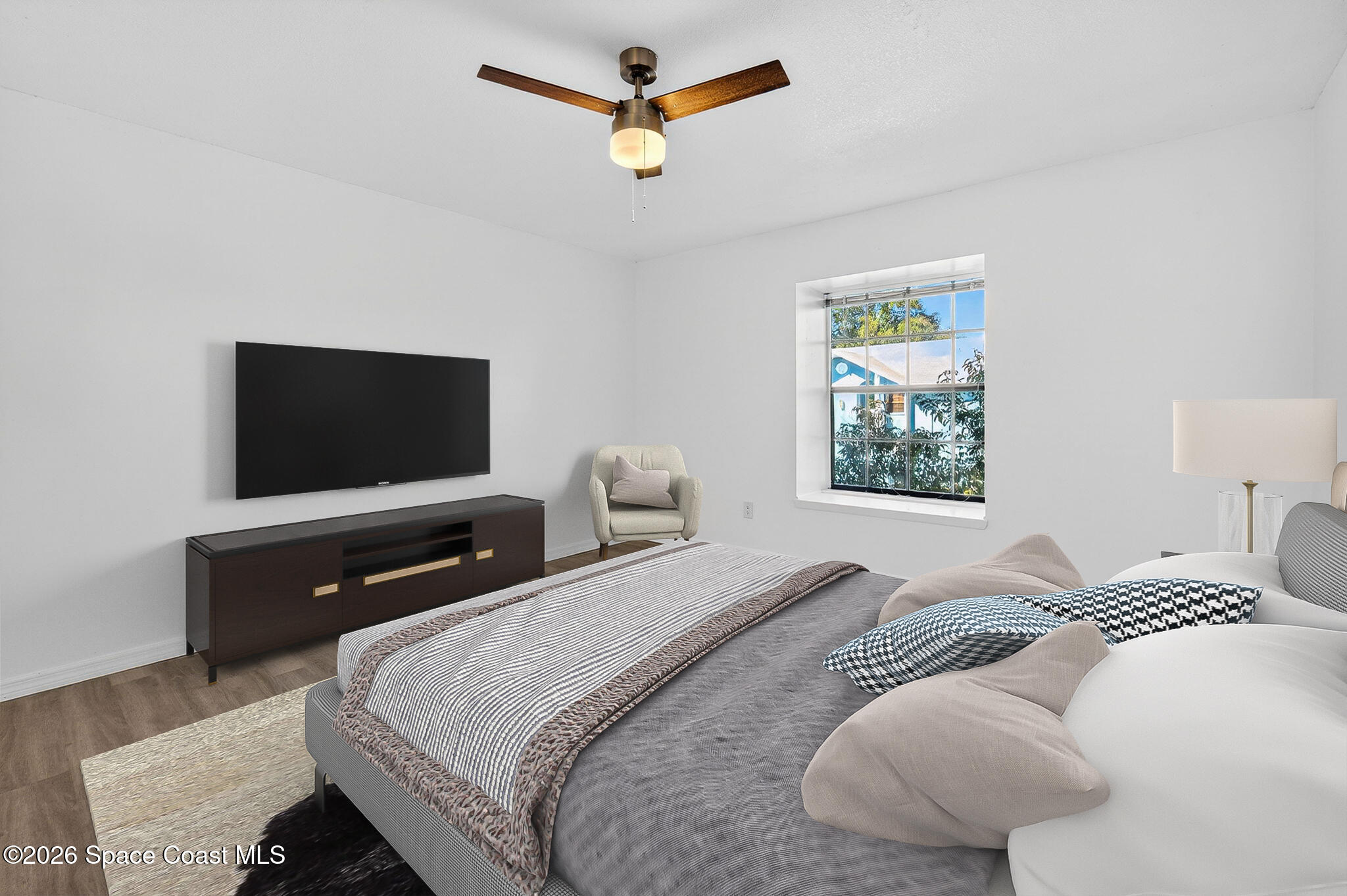 2107 Hidden Grove Lane, Unit 32B Merritt Island, FL 32953 - Photo 38 of 47 Master Bedroom Virtually Staged