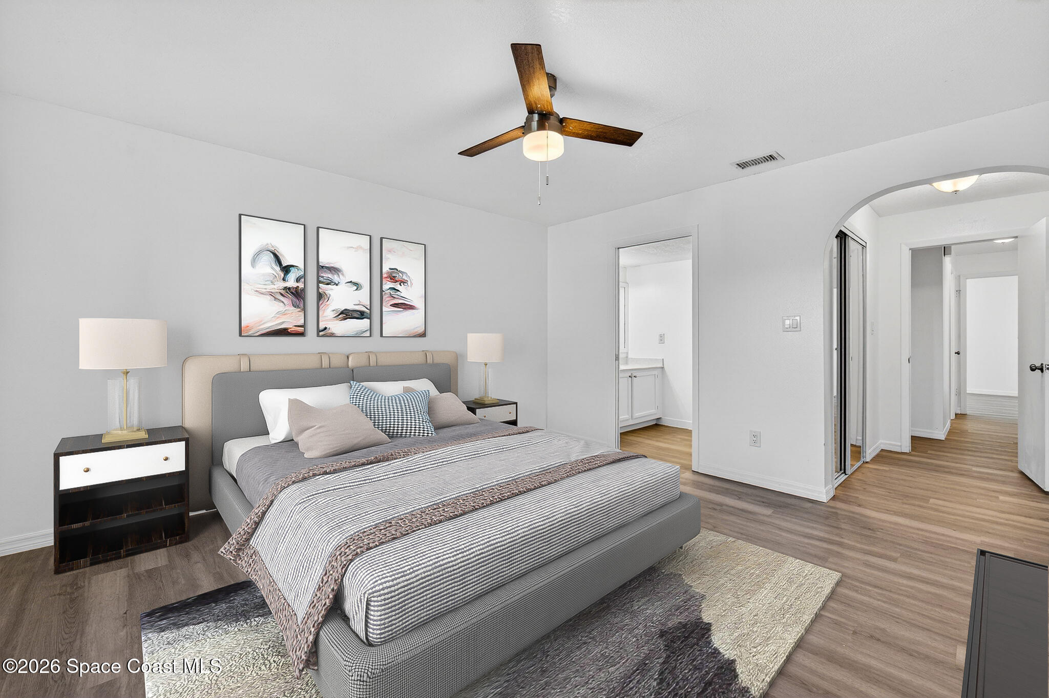 2107 Hidden Grove Lane, Unit 32B Merritt Island, FL 32953 - Photo 42 of 47 Master Bedroom Virtually Staged